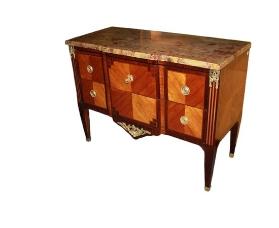 French chest of drawers from the second half of the 19th century, Louis XVI style, in rosewood.
