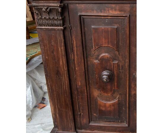 Early 19th century Renaissance style walnut credenza with a beautiful patina