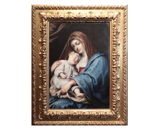 Flemish Painter: Madonna and Child, late 17th century