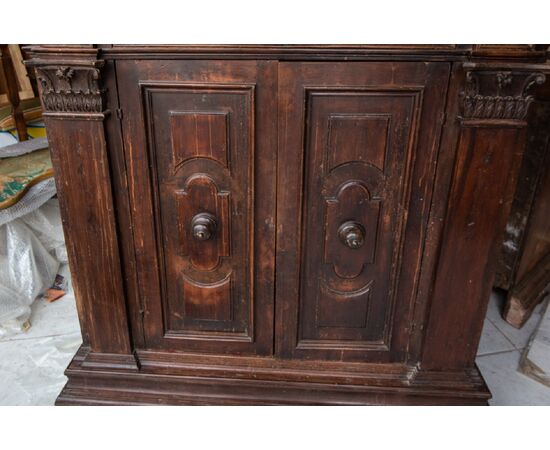 Early 19th century Renaissance style walnut credenza with a beautiful patina