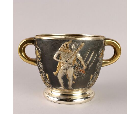 Secchiello in Argento Le Argenterie di Milano di Fiorentini Guido Italia Metà '900 ca.