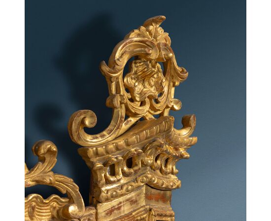 Overmantel mirror. Turin, Early 18th Century