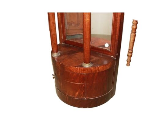 French Empire style mahogany feather console cabinet from the 1800s