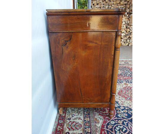 LOUIS PHILIPPE WALNUT CHEST OF DRAWERS, 19TH CENTURY, PIEDMONT - cm W 117xD55xH101