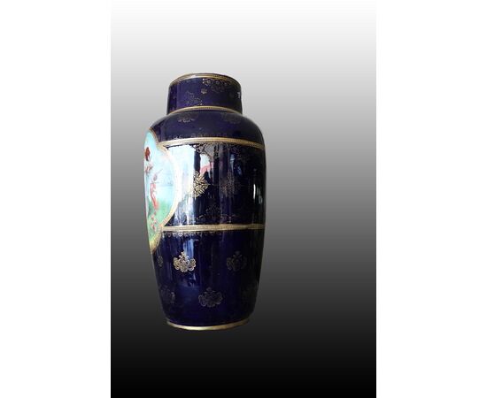 Pair of Austrian Vienna Manufacture porcelain vases with neo-classical scenes.