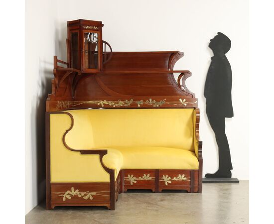 Liberty Style Corner Sofa Italy Late 19th - Early 20th Century