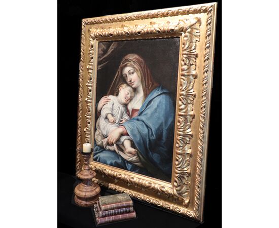 Flemish Painter: Madonna and Child, late 17th century