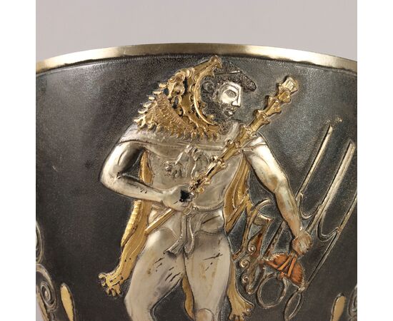 Secchiello in Argento Le Argenterie di Milano di Fiorentini Guido Italia Metà '900 ca.