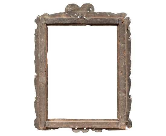Baroque frame in carved and lacquered wood. Central Italy, 17th century.