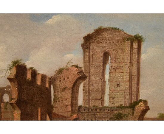 Veduta del Foro Romano, Giacomo Van Lint (Roma 1723 - 1790)