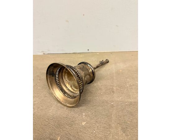 Vintage silver-plated metal bell, 20th century, 29x12cm