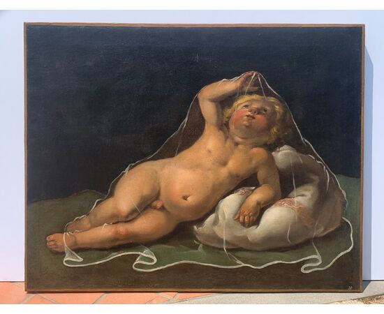 Isidoro Bianchi (Campione 1581 - Campione 1662) - Putto playing with a veil.