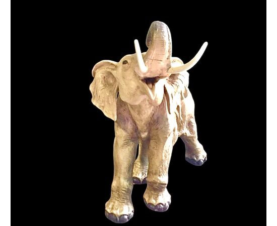 Elefante in terracotta,manifattura Cacciapuoti
