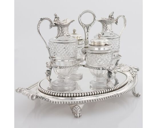 George III sterling silver condiment set, Paul Storr, London, 1808