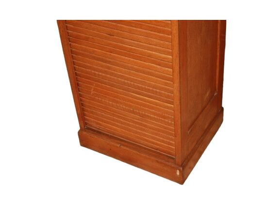French Roll Top Filing Cabinet, Early 1900s