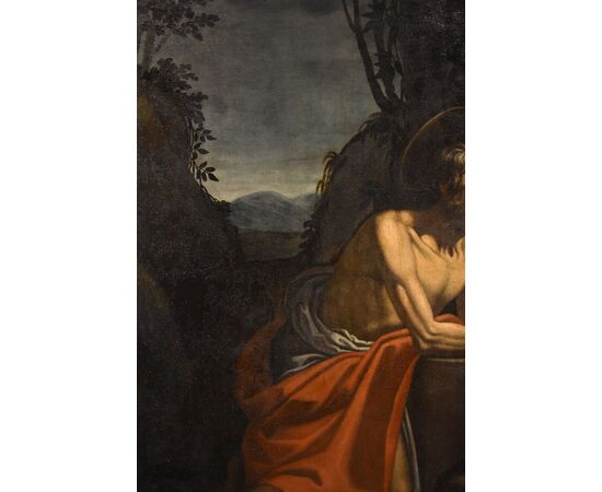 Saint Jerome penitent in the cave, Hendrick de Somer known as Enrico Fiammingo (Lokeren 1602 - Naples 1655)