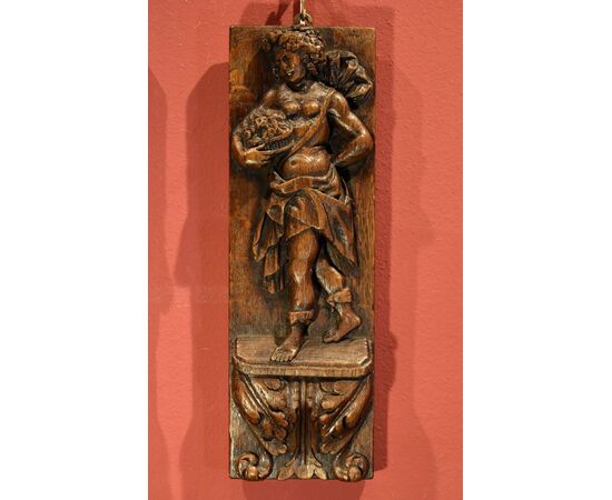 Bas-reliefs 'Allegory of Spring and Autumn', 17th-century Flemish sculptor