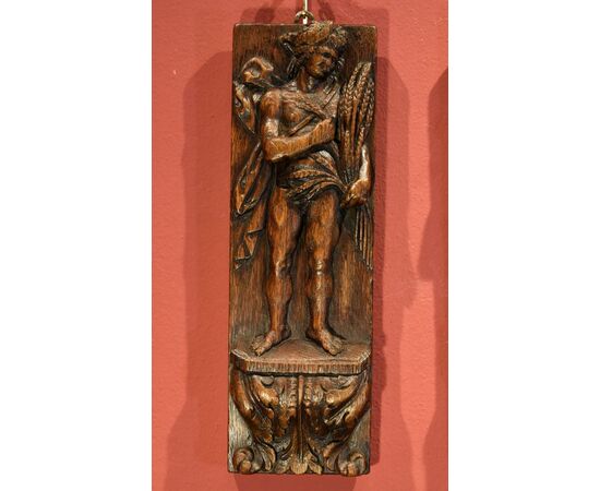 Bas-reliefs 'Allegory of Spring and Autumn', 17th-century Flemish sculptor