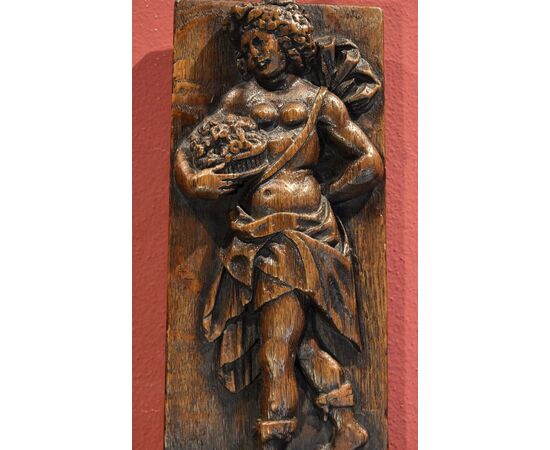 Bas-reliefs 'Allegory of Spring and Autumn', 17th-century Flemish sculptor