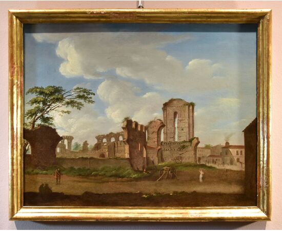 Veduta del Foro Romano, Giacomo Van Lint (Roma 1723 - 1790)