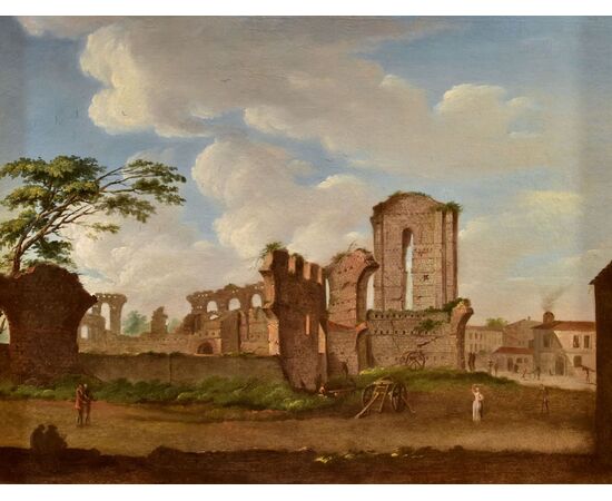 Veduta del Foro Romano, Giacomo Van Lint (Roma 1723 - 1790)