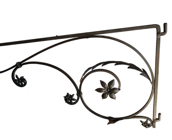 Beautiful wrought iron sign from the Liberty era