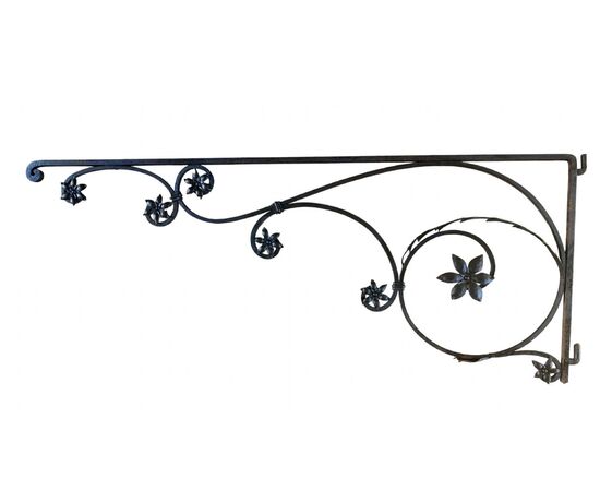 Beautiful wrought iron sign from the Liberty era