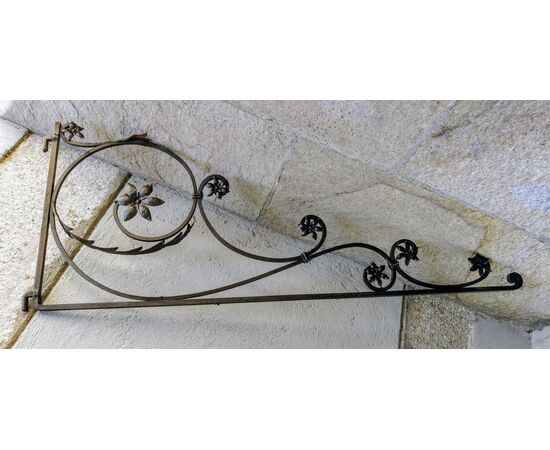 Beautiful wrought iron sign from the Liberty era