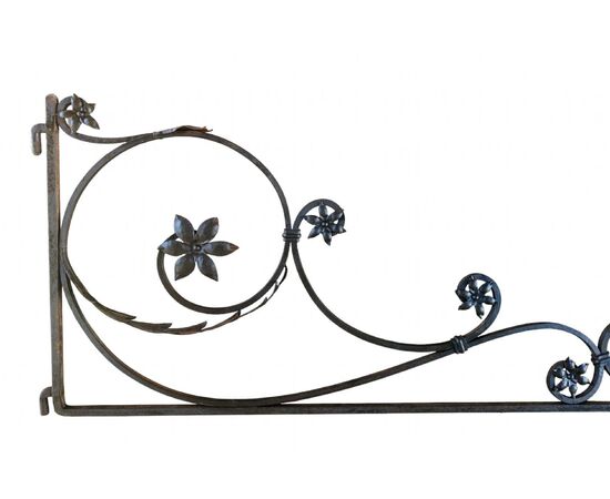 Beautiful wrought iron sign from the Liberty era