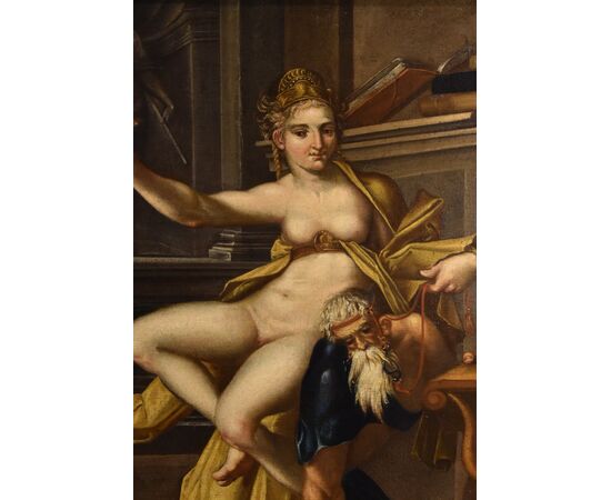 Aristotle and Phyllis, Bartholomäus Spranger (Antwerp, 1546 – Prague, 1611) workshop