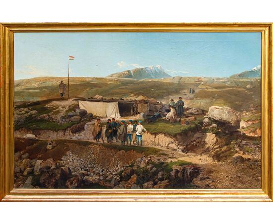 Giulio Gorra (Cremona, 1832 – Torino, 1884), Un episodio della Terza Guerra di Indipendenza: l’avamposto del Tonale del 1866