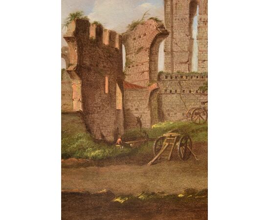 Veduta del Foro Romano, Giacomo Van Lint (Roma 1723 - 1790)