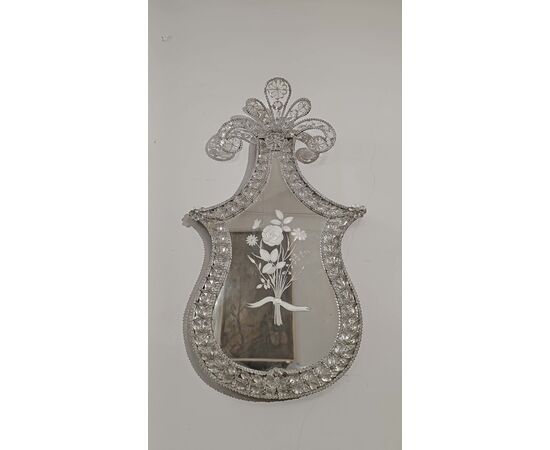 PAIR OF NEOCLASSICAL MIRRORS WITH CRYSTALS, LATE 18TH CENTURY
