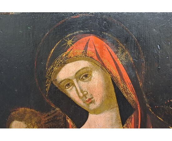 MADONNA AND CHILD - DALMATIAN/CRETAN SCHOOL - 16TH/17TH CENTURY