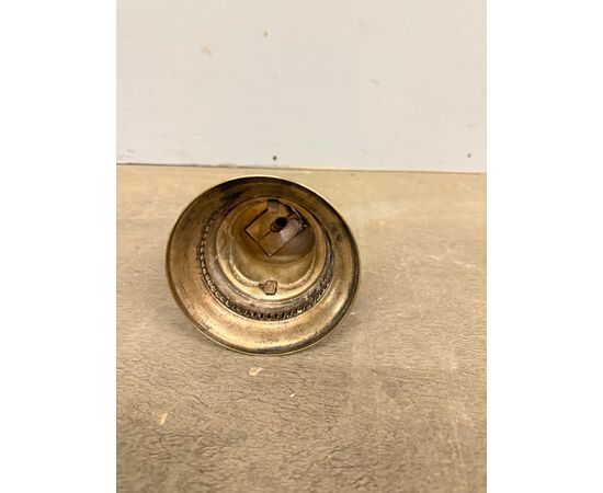 Vintage silver-plated metal bell, 20th century, 29x12cm