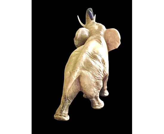 Elefante in terracotta,manifattura Cacciapuoti
