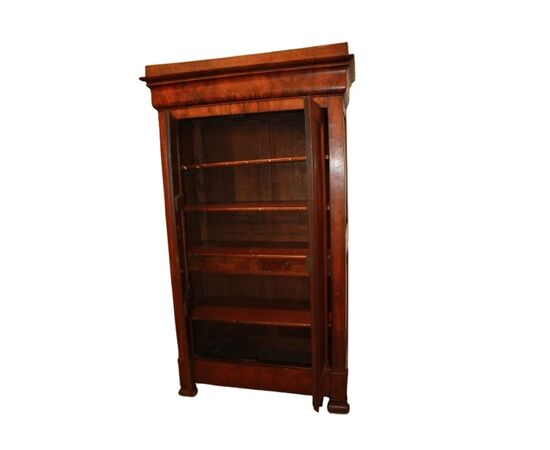 Louis Philippe Flamed Walnut Wardrobe from the 1800s