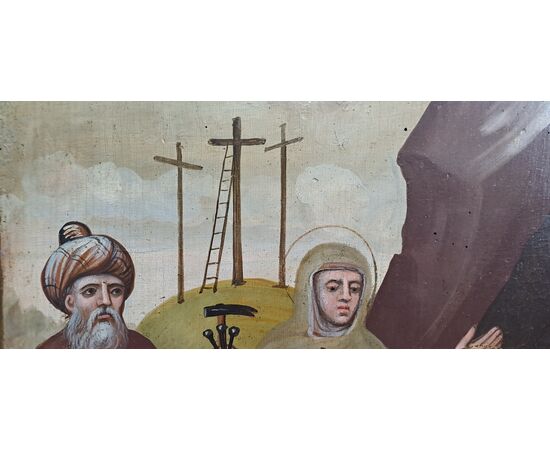 " DEPOSIZIONE DI CRISTO" - TEMPERA SU TAVOLA - XVI/XVII SEC.