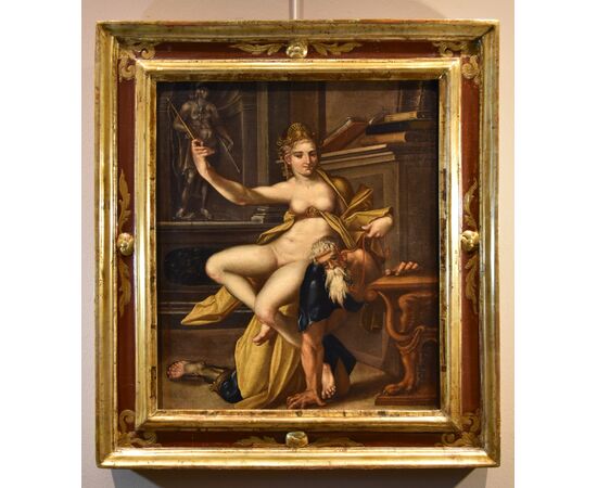 Aristotle and Phyllis, Bartholomäus Spranger (Antwerp, 1546 – Prague, 1611) workshop