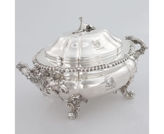 George III sterling silver tureen, Paul Storr, London, 1813