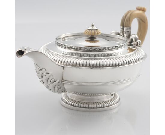 George III sterling silver teapot, Paul Storr, London, 1815