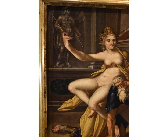 Aristotle and Phyllis, Bartholomäus Spranger (Antwerp, 1546 – Prague, 1611) workshop
