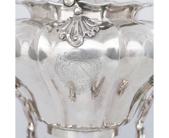 William IV sterling silver kettle on stand, Paul Storr for Storr & Mortimer, London, 1832