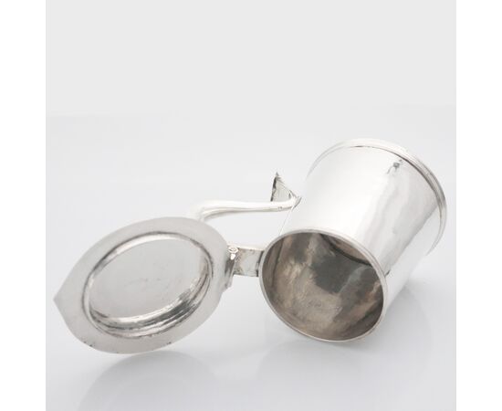 Charles II sterling silver tankard, John Gibbs, London, 1670