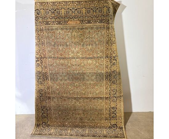 Antico tappeto Persiano pregiato XIX grande qualità . Mis 214 x cm 146