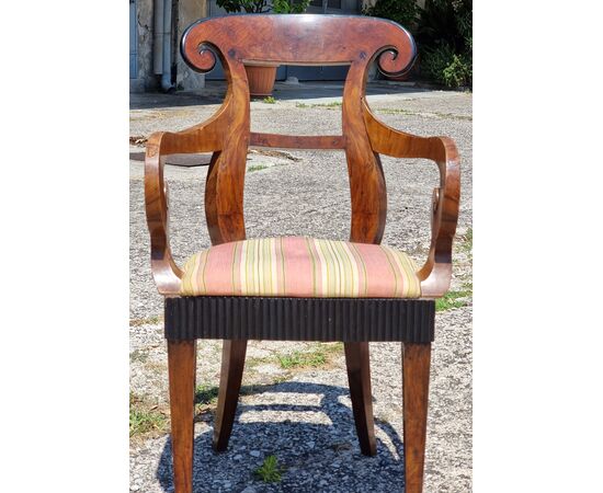 Set of four chairs and two armchairs Carlo X – Veneto, ca. 1830