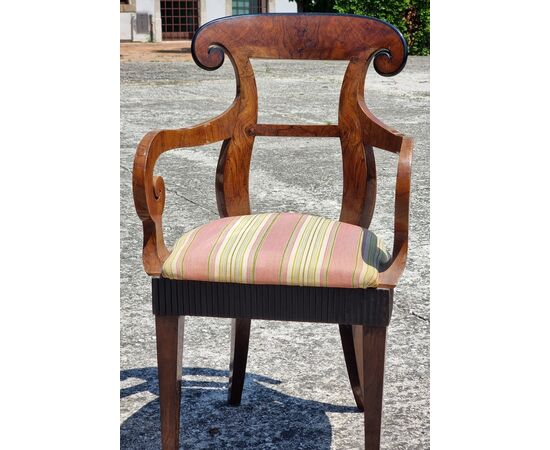 Set of four chairs and two armchairs Carlo X – Veneto, ca. 1830