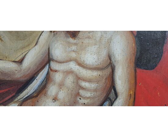 " DEPOSIZIONE DI CRISTO" - TEMPERA SU TAVOLA - XVI/XVII SEC.