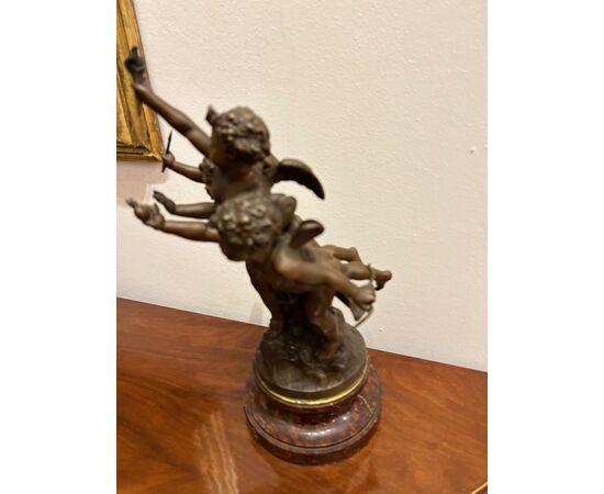 Statuina di Bronzo "Putti" dell'800