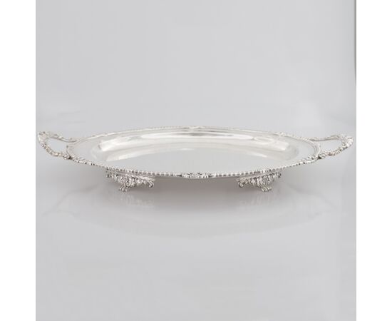 George IV sterling silver two-handled tray, Paul Storr, London, 1826